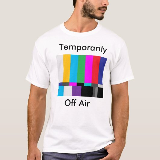 空気を離れてスクリーンを、一時的に、テストして下さい Tシャツ (正面)