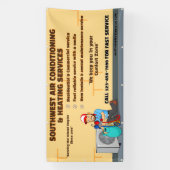 空気カスタマイズ調整暖房HVAC （大） 横断幕 (縦)