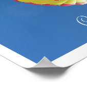 空気カラフルポスターの熱気球 ポスター (角)