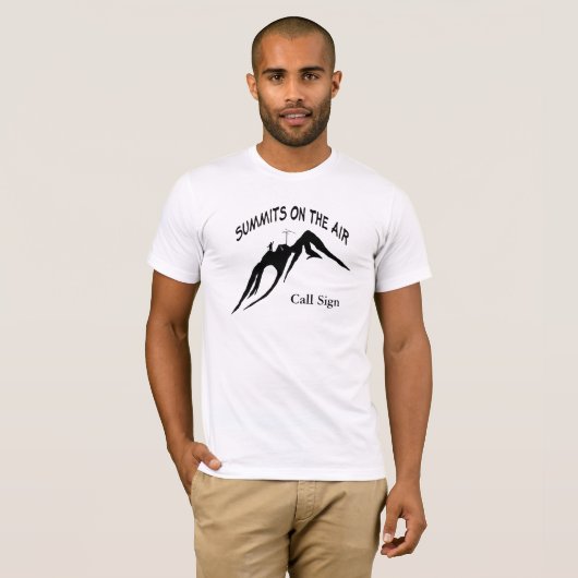 空気シルエットのTシャツの頂上はカスタマイズ! Tシャツ (正面フル)