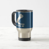 空気タンブラー(青い) トラベルマグ (正面左)