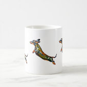 空気ダックスフントのコーヒー・マグ コーヒーマグカップ (中央)