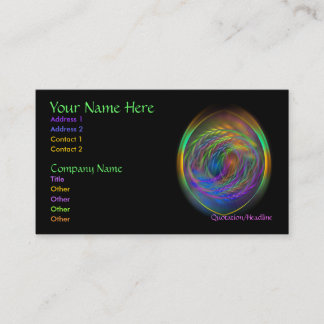 空気プロフィールカードの精神 名刺