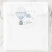 空気ホットバルーン付き赤ちゃんシャワーゾウ ラウンドシール (バッグ)