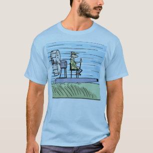 空気ボートの漫画のワイシャツ Tシャツ