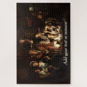 「空気ポンプでの鳥の実験」, 1768, ジグソーパズル (縦)