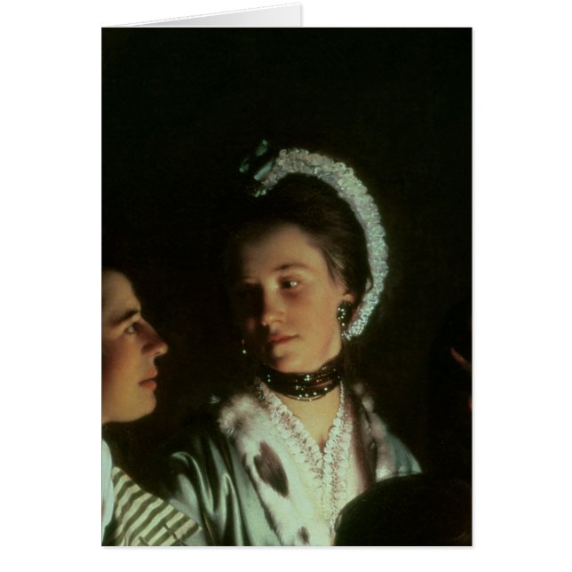 空気ポンプ1768年の鳥の実験 (正面)