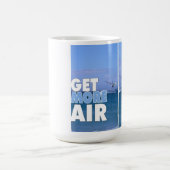 空気マグのウィンドサーファー コーヒーマグカップ (中央)