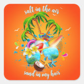 空気中の塩 スクエアシール (正面)