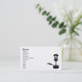 空気丸薬マイクロフォン 名刺 (スタンド正面)