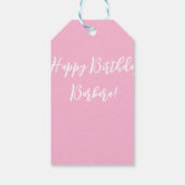 空気充填小バルーンハートカスタムバルーン ギフトタグ (裏面)