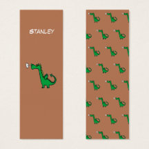 空気呼吸緑のドラゴンモノグラムしおり