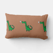 空気呼吸緑の竜 ランバークッション (裏面)