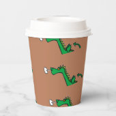 空気呼吸緑の竜 紙コップ (裏面)