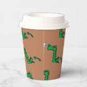 空気呼吸緑の竜 紙コップ (右)