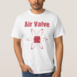 空気弁の赤のタイトル Tシャツ