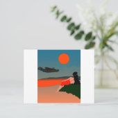 空気旅行ポリネシア ポストカード (スタンド正面)