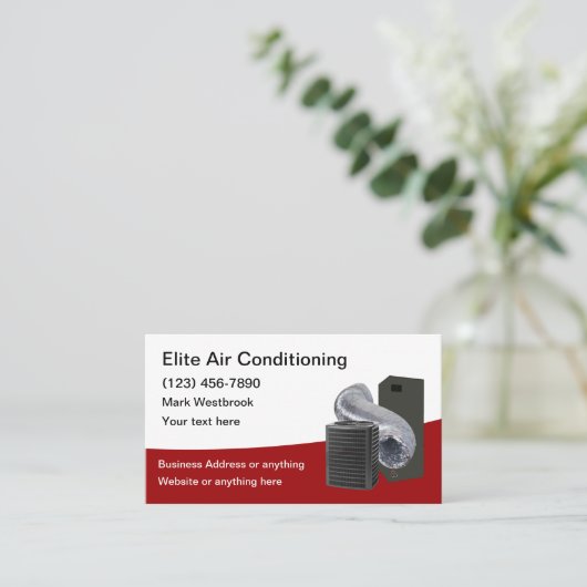 空気最高の調和業務用自動車 名刺 (スタンド正面)