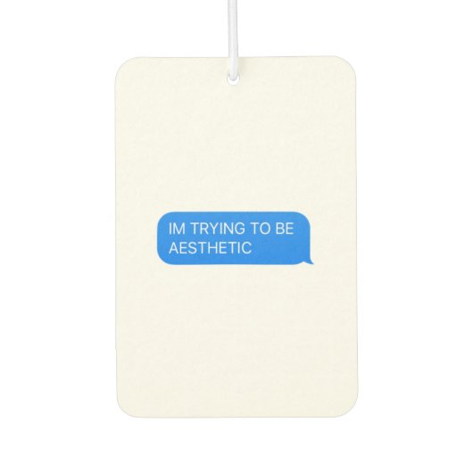 空気清浄な美学 カーエアーフレッシュナー (正面)