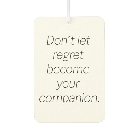 空気清浄剤を後悔 カーエアーフレッシュナー (正面)