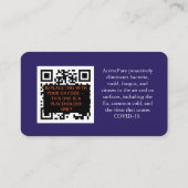 空気清浄専門業者用名刺 名刺 (裏面)