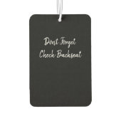 空気清浄機 カーエアーフレッシュナー (裏面)