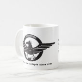 空気状態のマグ コーヒーマグカップ (正面左)