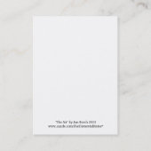 空気要素のSkyscape ATC 名刺 (裏面)