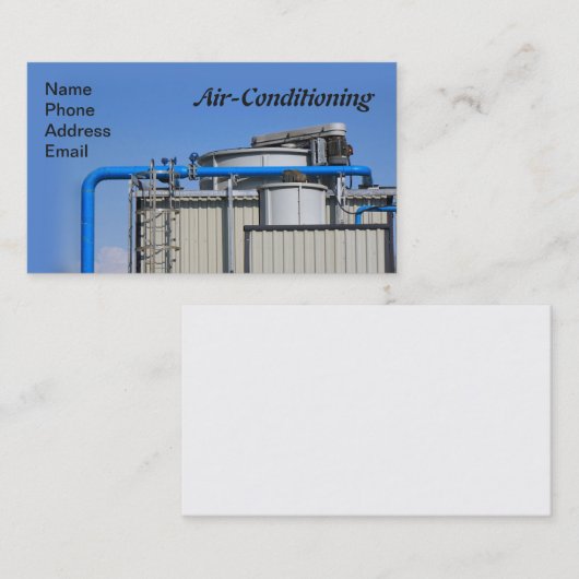 空気調節および産業冷却 名刺 (正面/裏面)