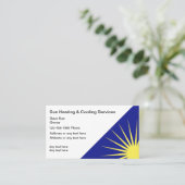 空気調節修理名刺 名刺 (スタンド正面)