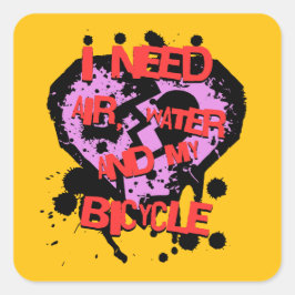 空気、水、自転車が必要 スクエアシール