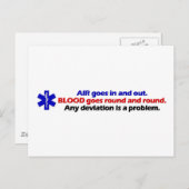 空気/血液 ポストカード (正面/裏面)