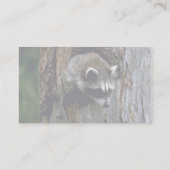 空洞の木に住むアライグマ·サマー·ヤングスター 名刺 (裏面)