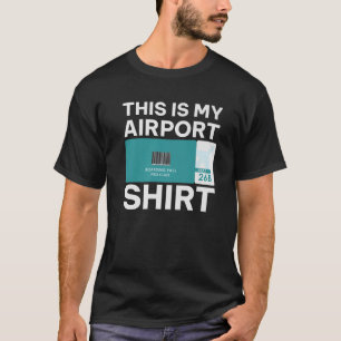 空港おもしろい搭乗券、おもしろい旅行 Tシャツ