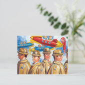 「空港での一日」 ポストカード (スタンド正面)