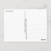 「空港での一日」 ポストカード (裏面)