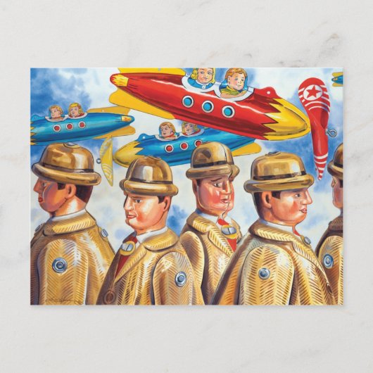 「空港での一日」 ポストカード (正面)