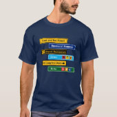 空港で迷う人のためのサイン Tシャツ (正面)