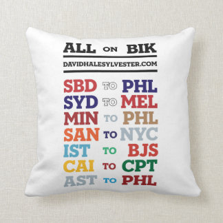 空港コード枕 クッション