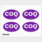 空港コード – クロケー、ミネソタ 楕円形シール (シート)