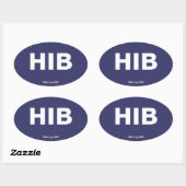 空港コード – ミネソタ州ハイビング 楕円形シール (シート)