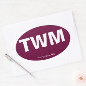 空港コード – ミネソタ州2つの港 楕円形シール (封筒)