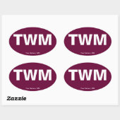 空港コード – ミネソタ州2つの港 楕円形シール (シート)