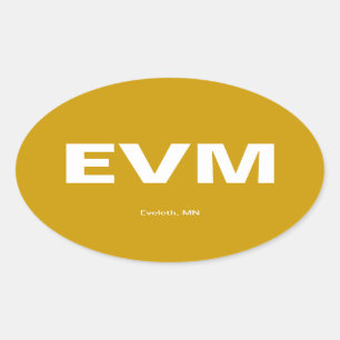 空港コード – ミネソタ州，エヴェレス 楕円形シール