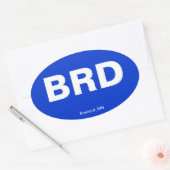 空港コード – ミネソタ州，ブレイナード 楕円形シール (封筒)