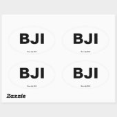 空港コード – ミネソタ州，ベミジ 楕円形シール (シート)