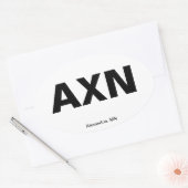 空港コード – ミネソタ,アレクサンドリア 楕円形シール (封筒)