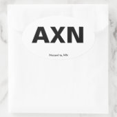 空港コード – ミネソタ,アレクサンドリア 楕円形シール (バッグ)