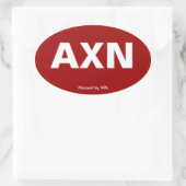 空港コード – ミネソタ，アレクサンドリア 楕円形シール (バッグ)