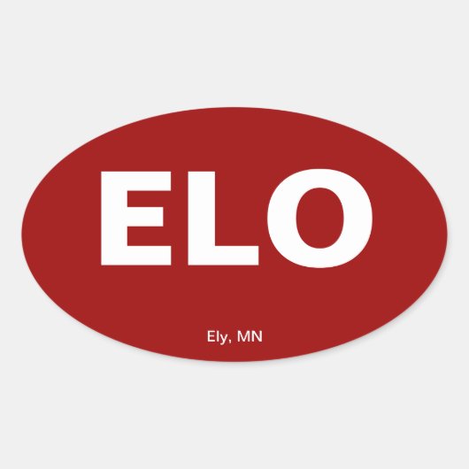 空港コード – ミネソタ，エリー 楕円形シール (正面)